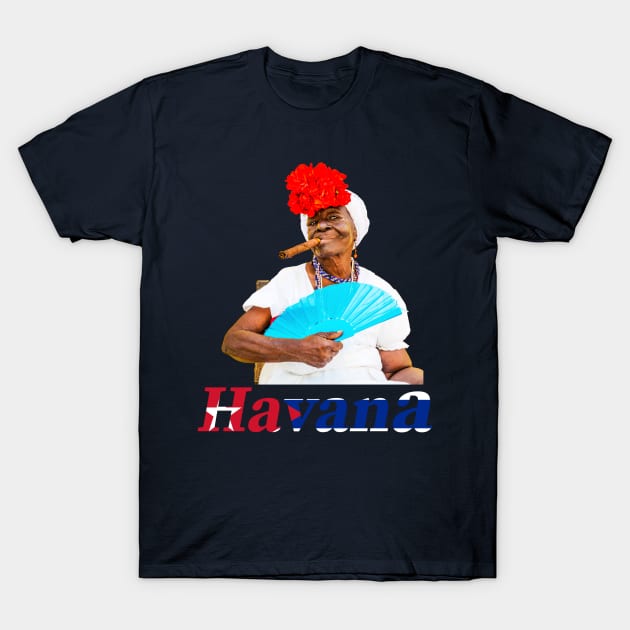 Cuban Woman In Havana, Cuba 2 T-Shirt by tommysphotos